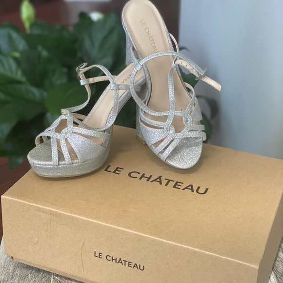 Le chateau Glitter strappy platform sandal - Picture 3 of 7